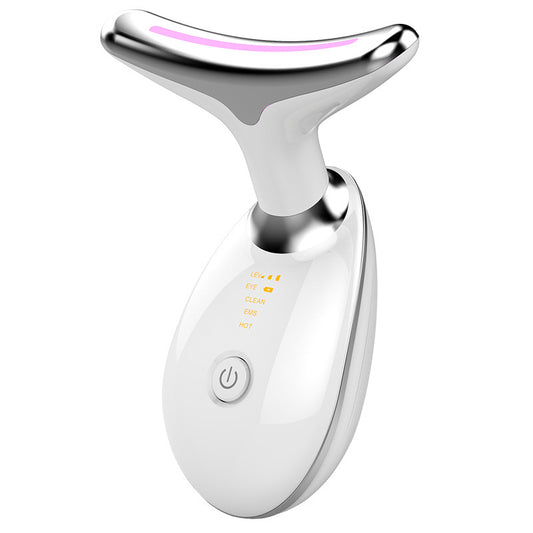 LED Thermal Neck Lifting Massager and Rose Quartz Gua Sha Massager