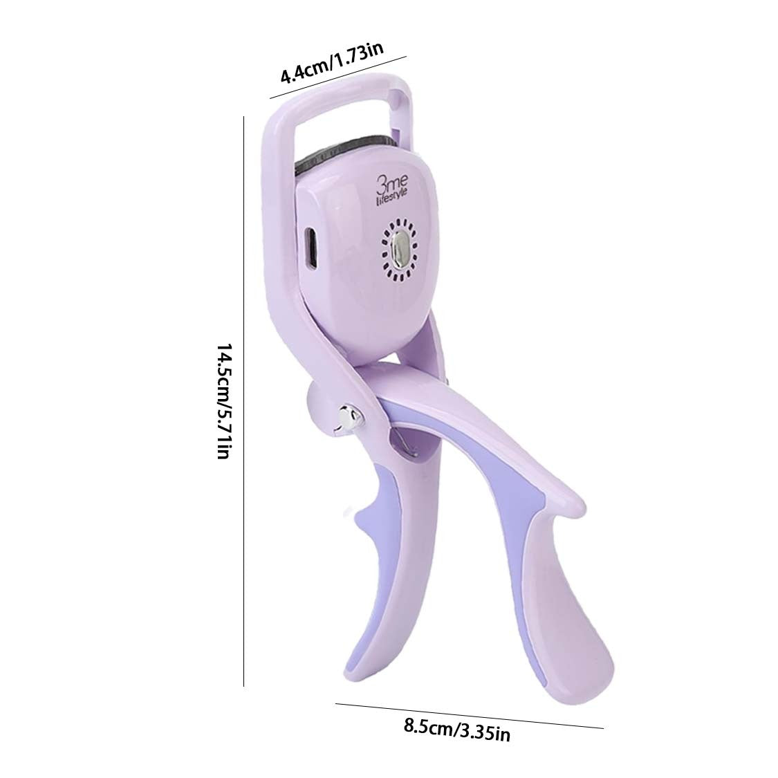 3 Temperature Control Heated Eyelash Curlers Elevate Your Lash, Rapid Heat-up, USB Rechargeable, Natural Curling 24H Long Lasting For Women Gift