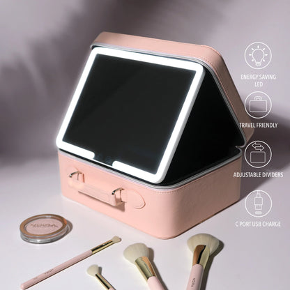 Smart  LED Cosmetic Case with Mirror